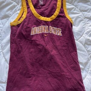 Nike Red and Gold Arizona State University Tank Top